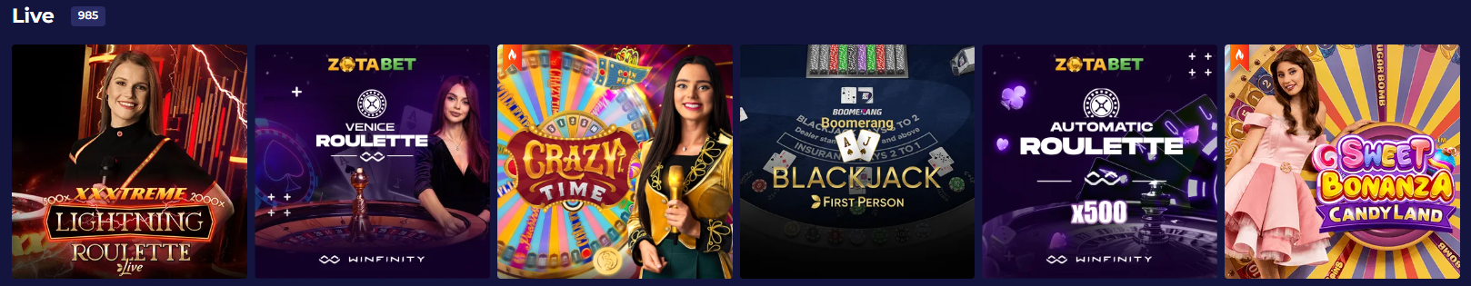 live games zotabet