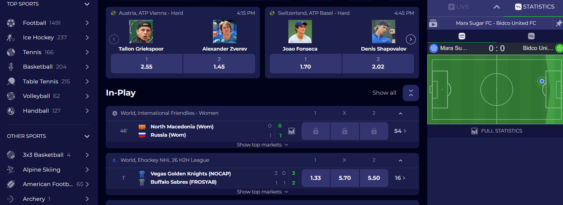 sport betting zotabet